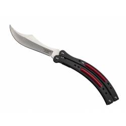 Couteau Alu Noir/Rouge 14...