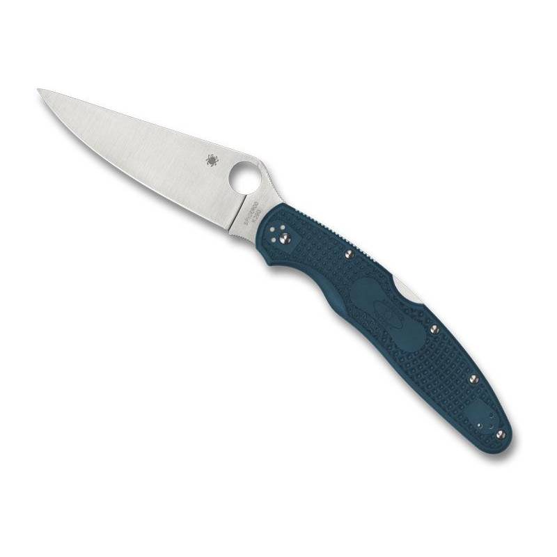 Spyderco Couteau Police 4 K390 Bleu