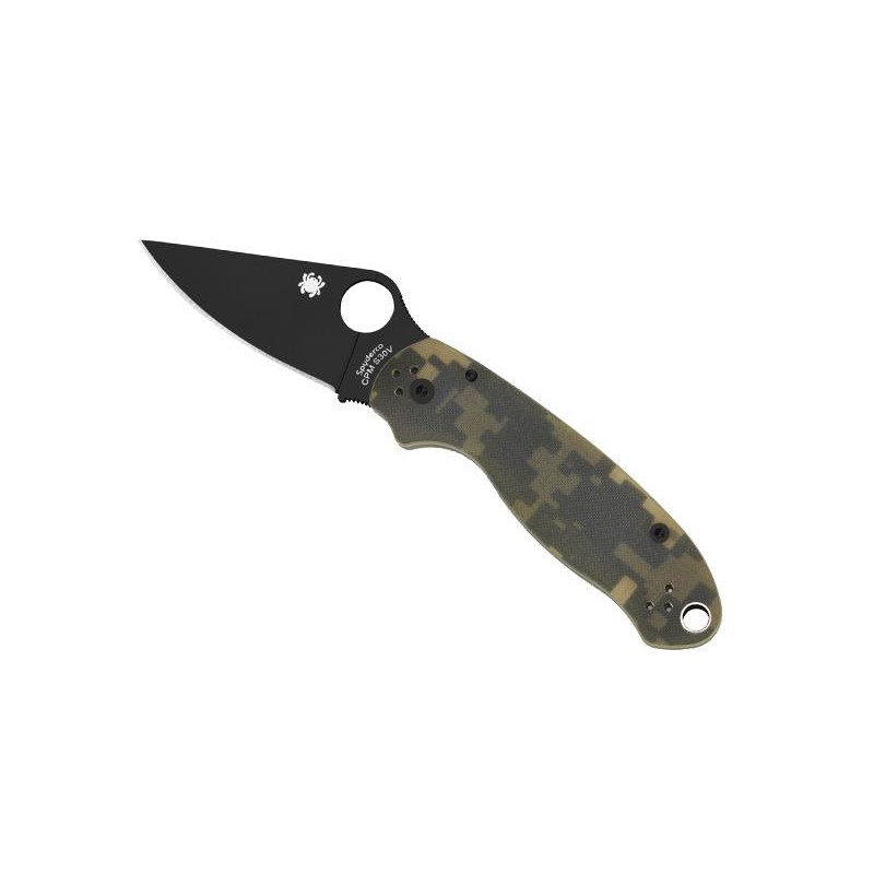 Spyderco Couteau Para 3 G10 Camo - Lame Noire