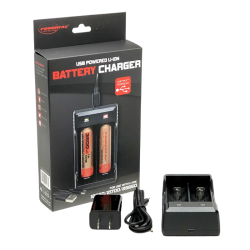 POWERTAC Chargeur double pour batteries 18650, 21700, 26650 - Image 2