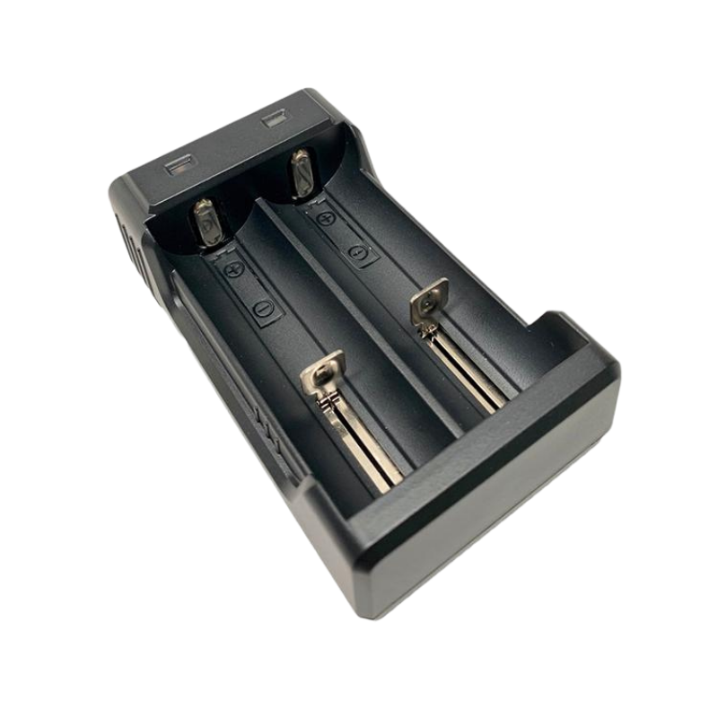 POWERTAC Chargeur double pour batteries 18650, 21700, 26650