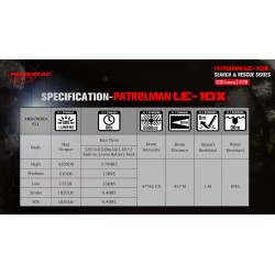 POWERTAC Lampe torche Patrolman LE10X 4200 lumens - Image 5