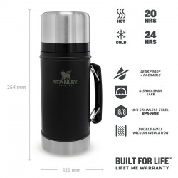 Stanley outdoor Bouteille Classique alimentaire 0,94 L Noire - Image 3