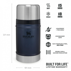 Stanley outdoor Pot Alimentaire 70cl Legendary - Bleu nuit - Image 4