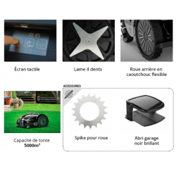 Ambrogio/TechLine Robot tondeuse - 5000 m2 - Série PROTECH - Modèle S25i - Avec câble périmétrique - Image 3
