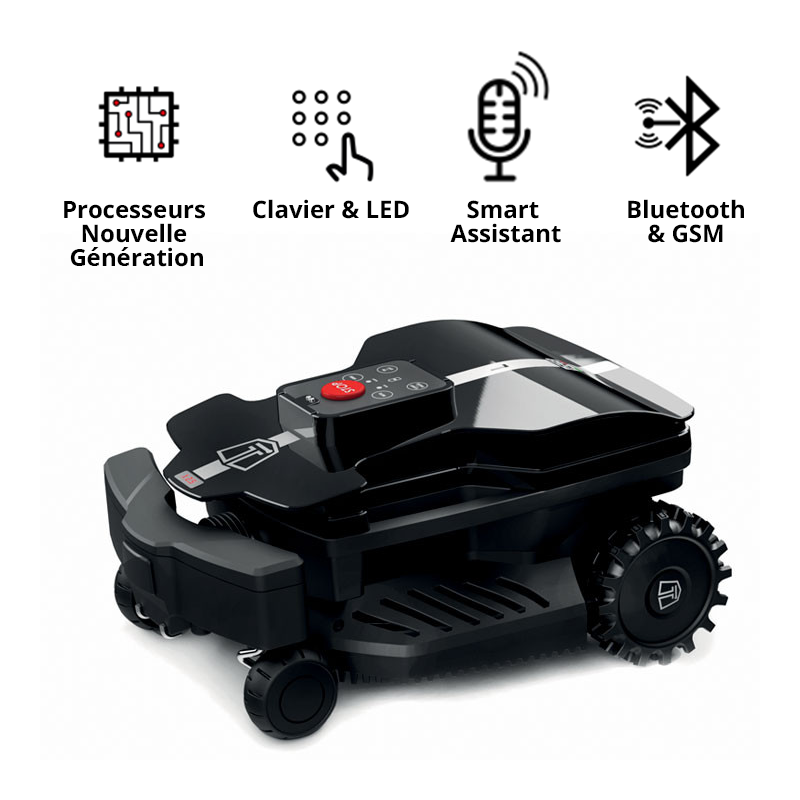 Ambrogio/TechLine Robot tondeuse - 1 400 m2 - Série NEXT TECH - Modèle DX2.5 - Avec câble périmétrique