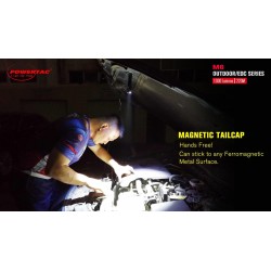 POWERTAC M6 -1 300 lumens capuchon de queue magnétique EDC light - Image 2
