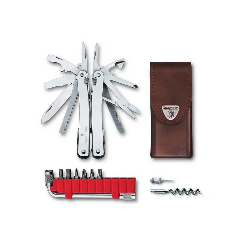 Victorinox SWISSTOOL SPIRIT X PLUS + ETUI CUIR