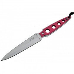 Couteau fixe manche rouge