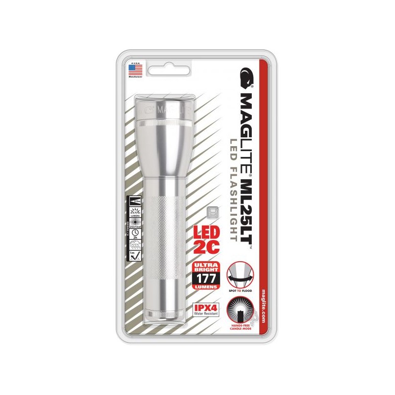 Maglite Lampe Torche LED ML25LT 2 Piles Type C