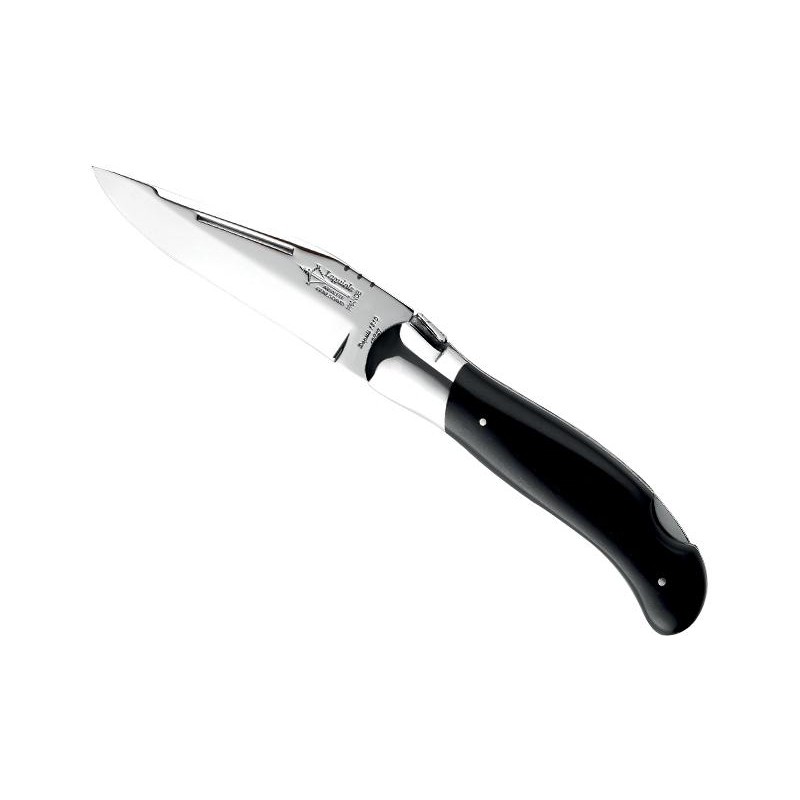 Laguiole Couteau Chasse mitre inox - manche 12cm ébène