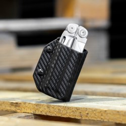 Clip & Carry Etui Kydex pour pince Leatherman Wave & Wave+ - Fibre Carbone noir - Image 2