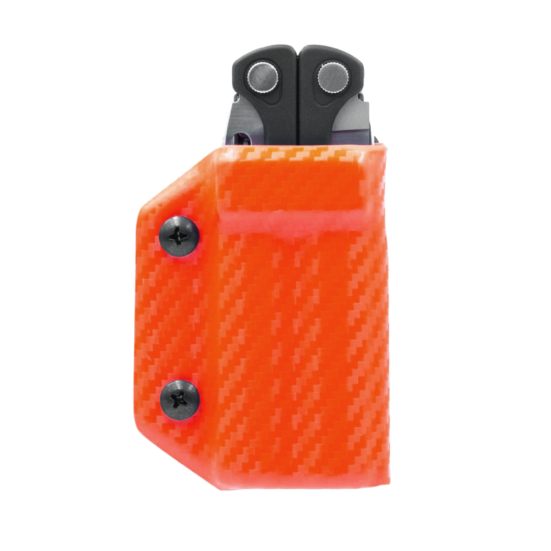Clip & Carry Etui Kydex pour pince Leatherman Charge & Charge+ - Fibre Carbone Orange