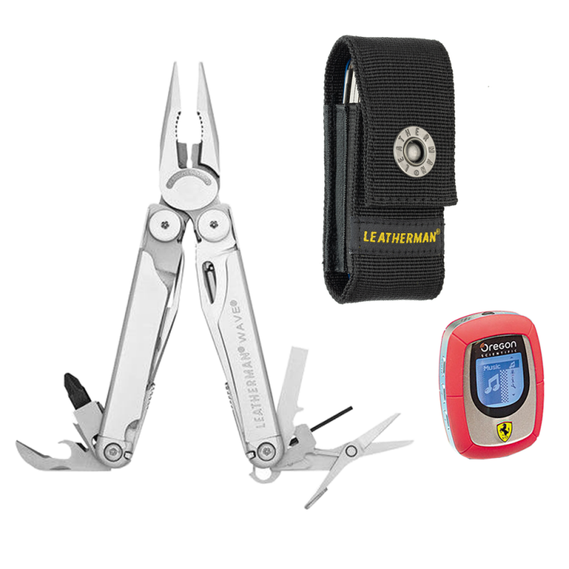 Leatherman Wave + étui nylon + FMP160 Baladeur MP3