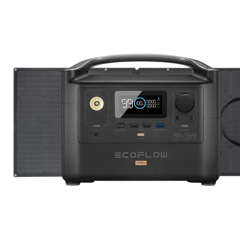 EcoFlow Pack RIVER 2 Pro + Panneau Solaire Portable 220w