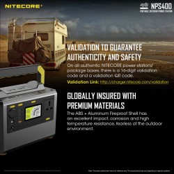 Nitecore Station d'alimentation portable NPS400 - Image 16