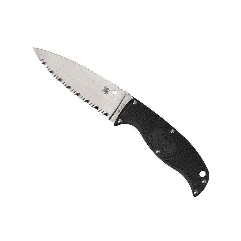 Spyderco Poignard Spyderco Enuff 2 Leaf Shape à dents