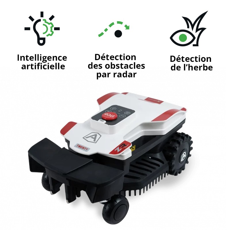 Ambrogio/TechLine Robot tondeuse - 1000 m² - Série NEXT LINE - Modèle TWENTY ZR EVO - Sans câble périmétrique