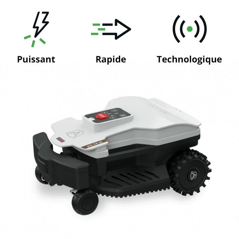 Ambrogio/TechLine Robot tondeuse - 1800 m² - Série NEXT LINE - Modèle TWENTY 25 ELITE - Avec câble périmétrique