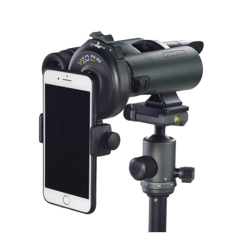 Vanguard Adaptateur digiscopie pour smartphone avec télécommande bluetooth