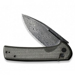 Civivi Couteau conspirator micarta vert/noir damas - Image 3
