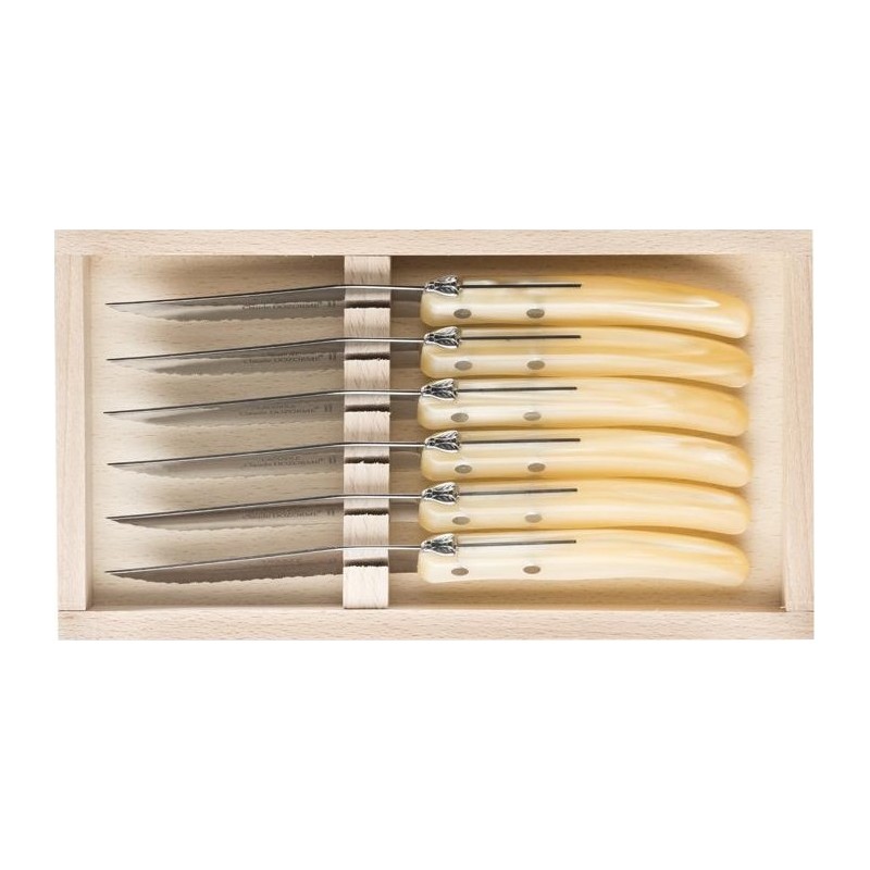 Claude Dozorme Coffret 6 laguiole steak dozorme nacrine