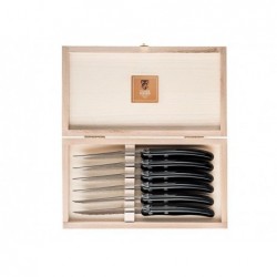 Claude Dozorme Coffret 6 laguiole steak dozorme noir - Image 2