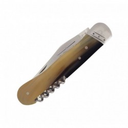 Douris Chastel Couteau le pionnier 2p corne noire - Image 3