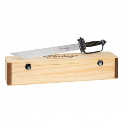 Due Cigni Sabre a champagne 39cm en coffret bois - Image 2