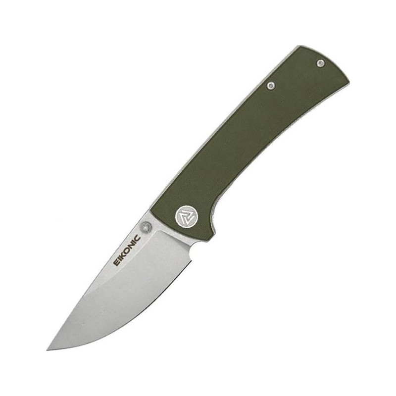Eikonic Couteau rck9 g10 vert stonewashed