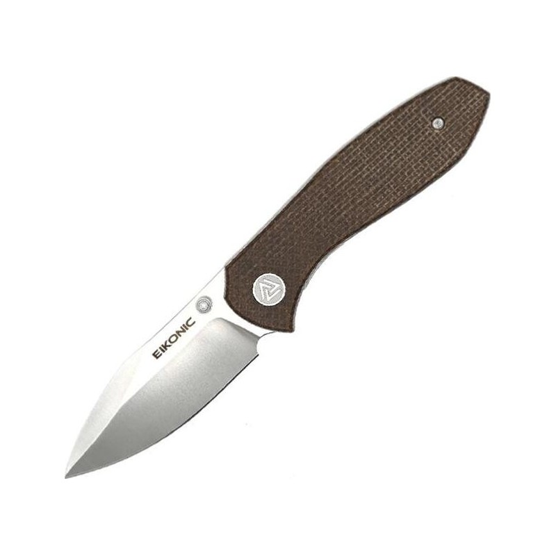 Eikonic Couteau kasador micarta marron