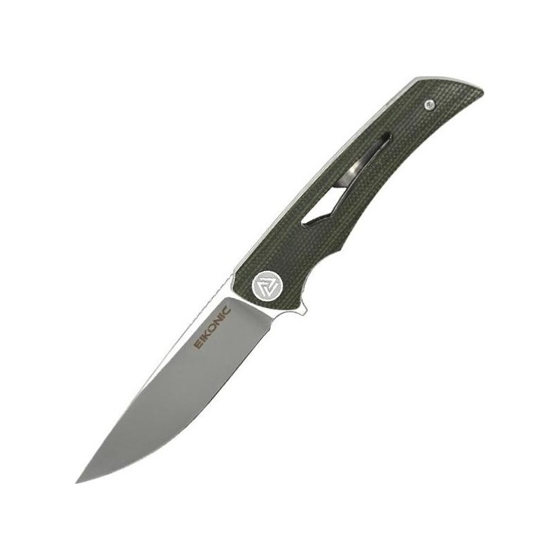 Eikonic Couteau aperture micarta vert