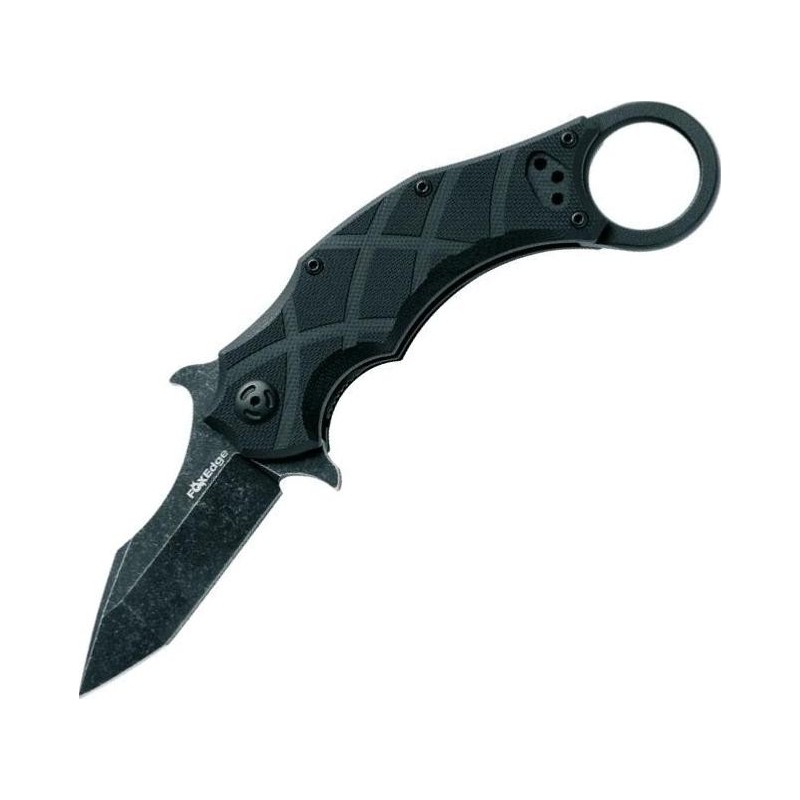 Fox Edge Couteau the claw g10 noir blackwash