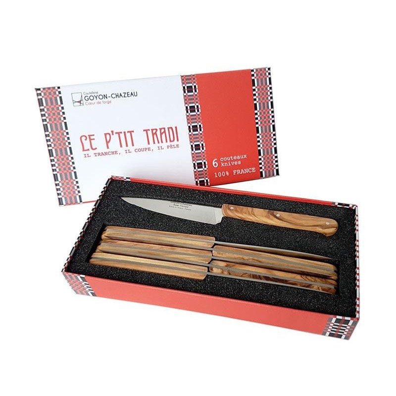 Goyon-Chazeau Coffret 6 office p'tit tradi 20cm olivier