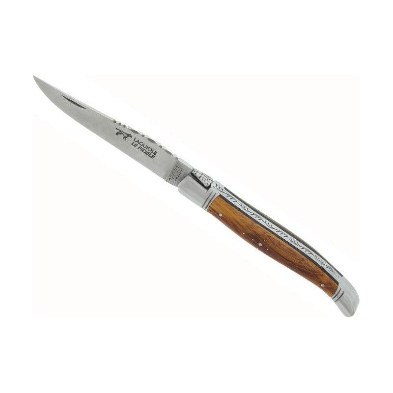 Le Fidèle Laguiole pistachier 12cm inox