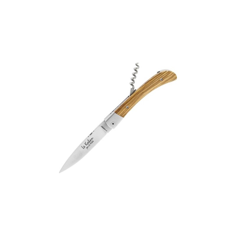 Le Fidèle Couteau le kaban 2p olivier 11,5cm inox