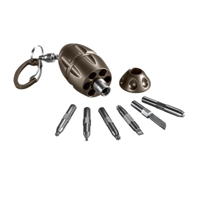 Lionsteel Outil porte-cles eggie keychain titanium bronze