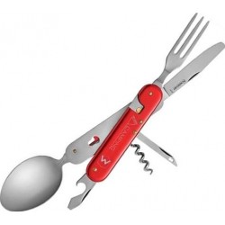 Couvert camping 6p rouge