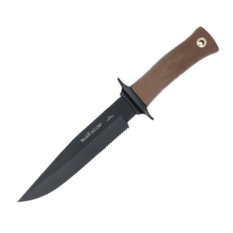 Muela Poignard escorp lame noire 18cm inox