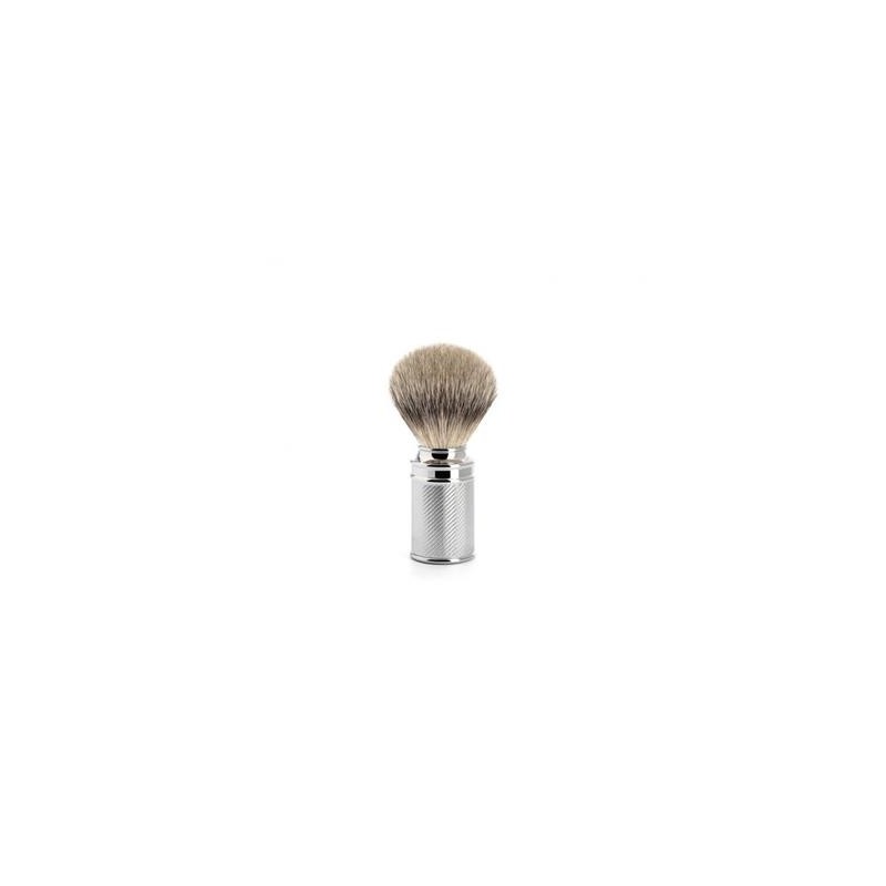 Muhle Blaireau tradition pur argente monture chrome