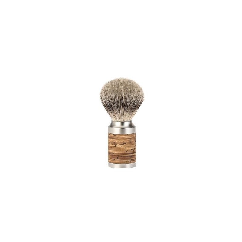 Muhle Blaireau rocca pur argente monture bouleau