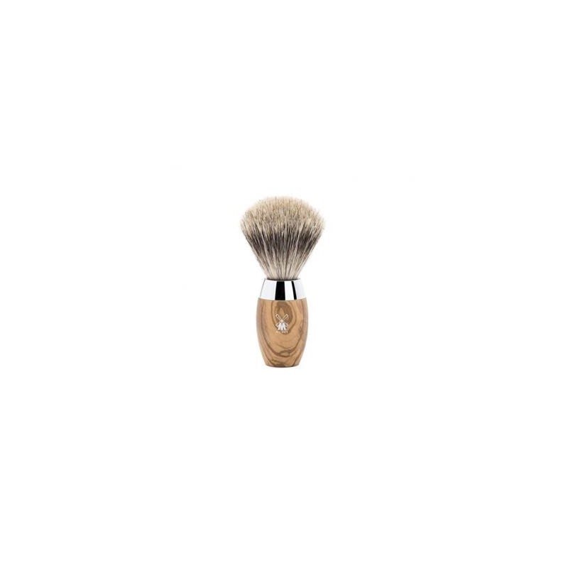 Muhle Blaireau kosmo pur gris monture olivier