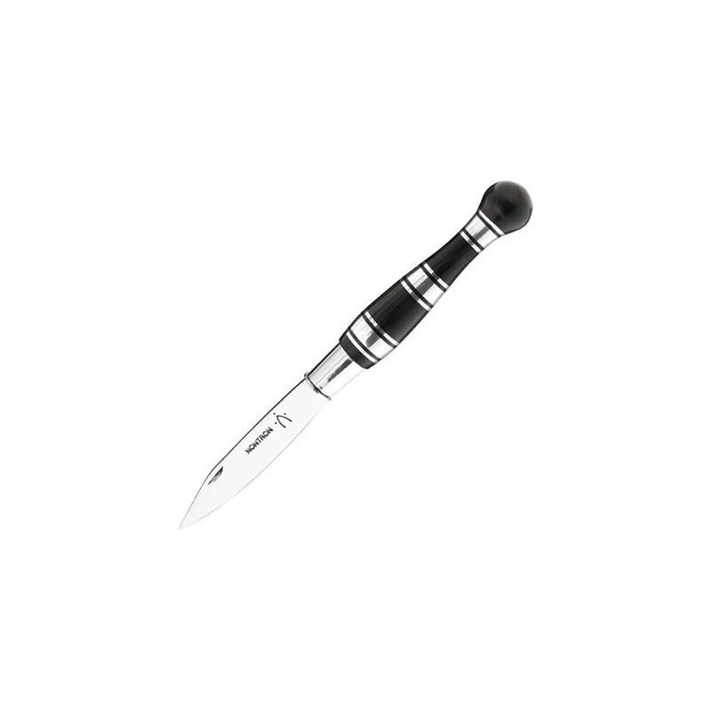 Nontron Couteau 25 manche boule 12cm ebene/ aluminium
