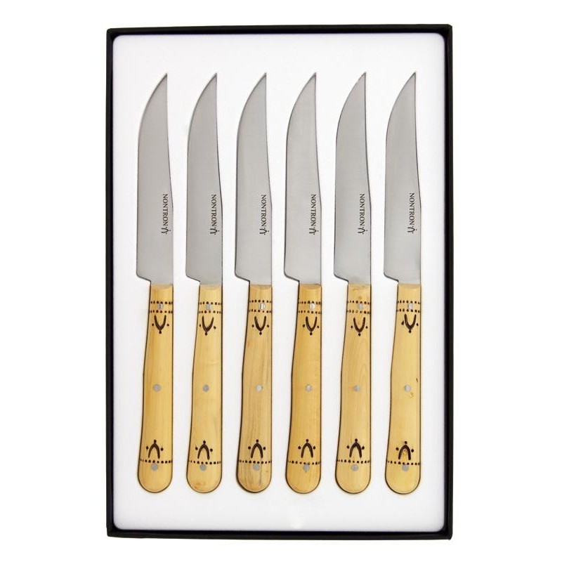Nontron Coffret 6 couteaux table