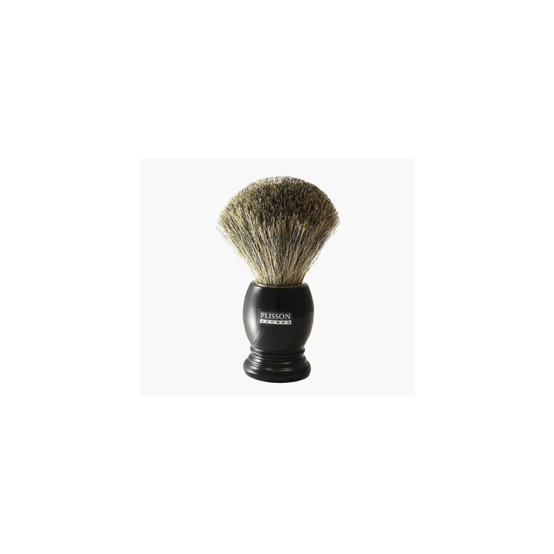 Plisson Blaireau essentiel pur gris monture gris nacre
