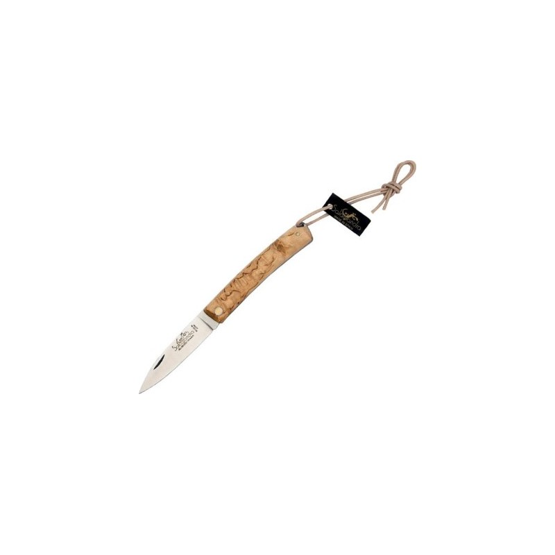 Salamandra Couteau bouleau 10cm inox + etui