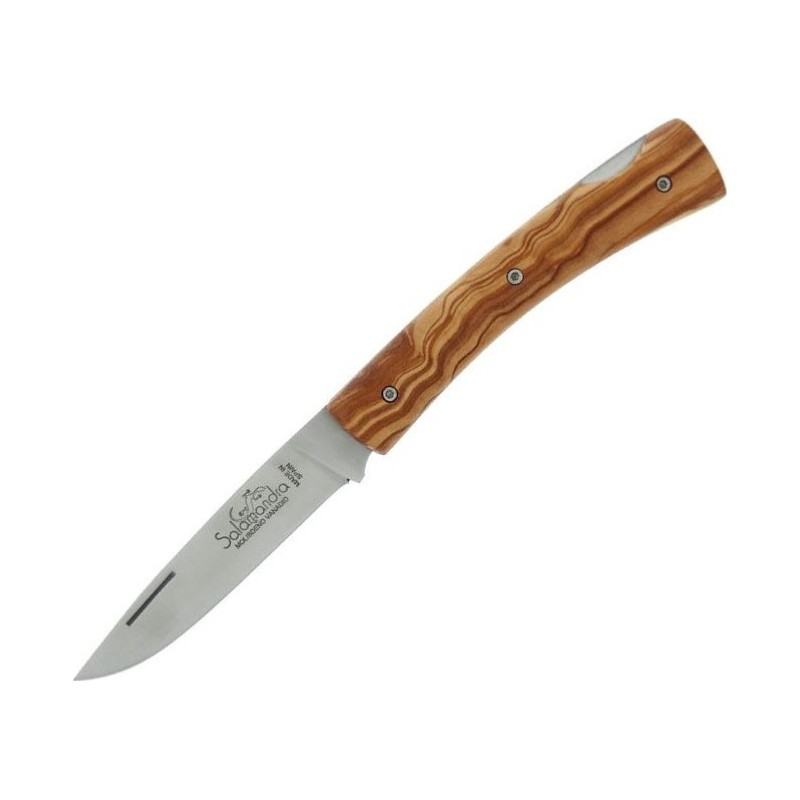 Salamandra Couteau olivier 10cm inox + etui