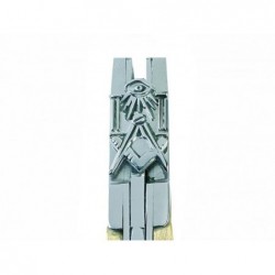 Sans marque Couteau franc-macon acacia 12cm inox - Image 2