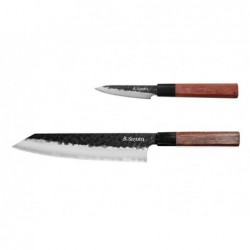Sayuto Coffret 2 couteaux sequoia san mai (chef + office) - Image 2