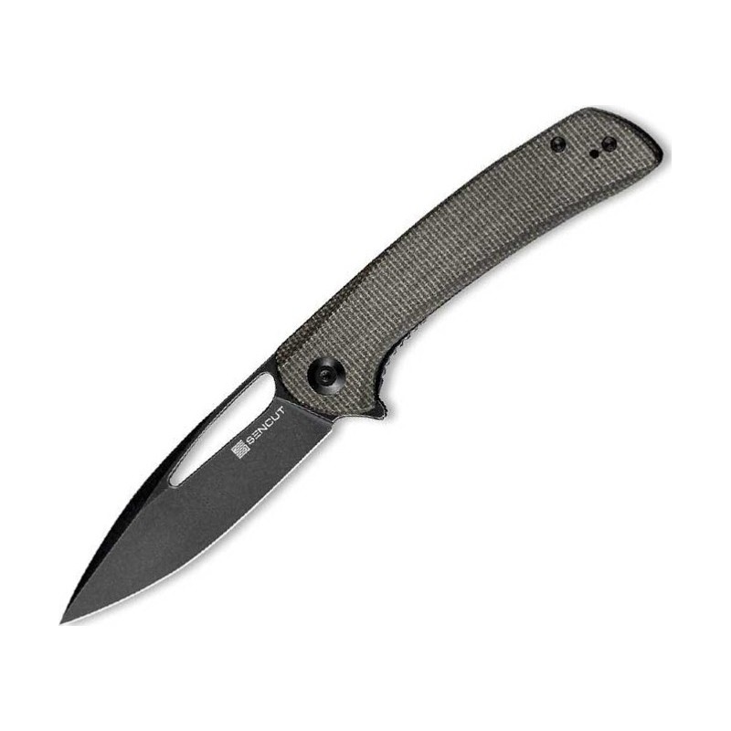 Sencut Couteau honoris micarta vert fonce blackwash